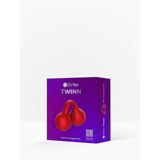 Snail TWINN Finger Vibrator Cherry NO APP by Svibe