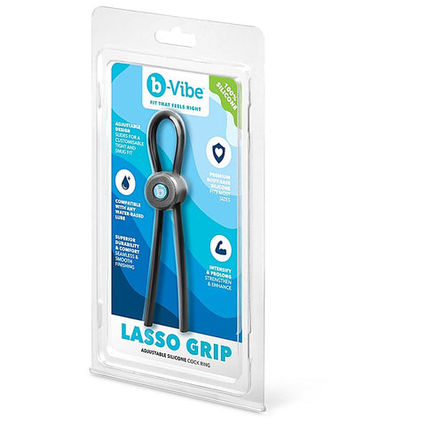 Lasso Grip Fully Adjustable Silicone Cock Ring by B-Vibe