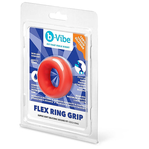 Flex Ring Grip Ultra Soft Silicone Cock Ring by B-Vibe - Stretchy Cock Rings