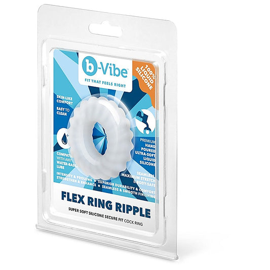 Flex Ring Ripple Ultra Soft Silicone Cock Ring by B-Vibe