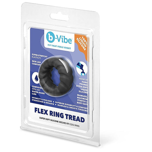 Flex Ring Tread Mens Silicone Cock Ring by B-Vibe