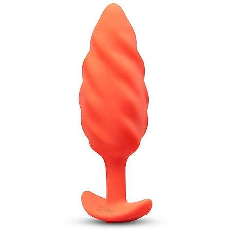 Swirl Texture Rechargeable Anal Plug by B-Vibe