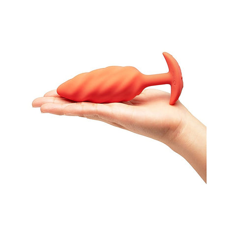 Swirl Texture Rechargeable Anal Plug by B-Vibe