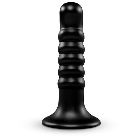 Krush 9.5 Inch Curved & Ribbed Suction Cup Dildo by B-Vibe
