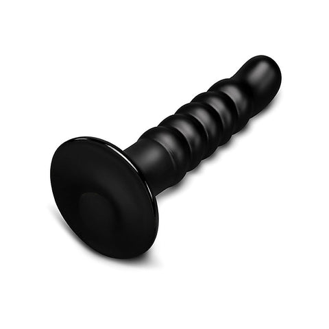 Krush 9.5 Inch Curved & Ribbed Suction Cup Dildo by B-Vibe