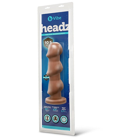 Headz 10.5 Inch Multi-Bulb Dildo With Flared Base by B-Vibe