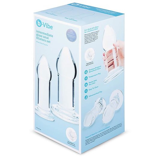 Intermediate Glass Anal Dilator Set by B-Vibe