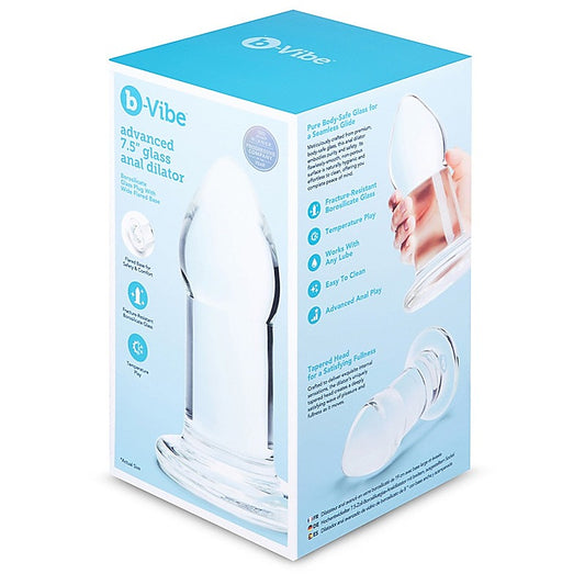 Advanced Borosilicate Glass Anal Dilator by B-Vibe
