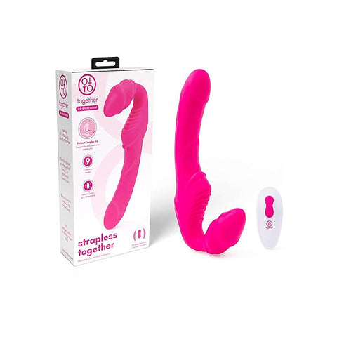 Remote Control Strapless Strap-On Vibrator by Together