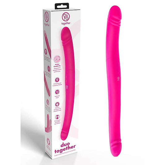 Duo Double-Ended Vibrating Thrusting Dildo by Together