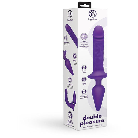 Double Pleasure Dual Ender Dildo and Butt Plug by Together