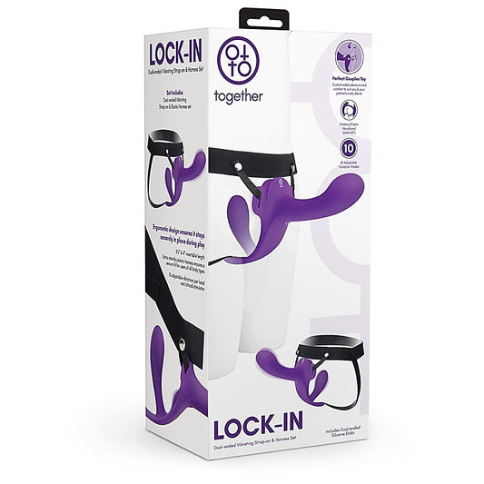Lock-In Dual-Ended Vibrating Strap-On Set by Together