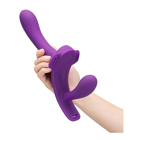 Lock-In Dual-Ended Vibrating Strap-On Set by Together