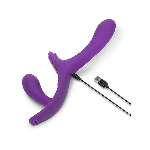 Lock-In Dual-Ended Vibrating Strap-On Set by Together