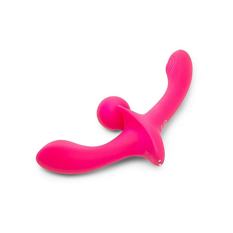 Double Tap Vibrating Strapless Strap-On Set by Together