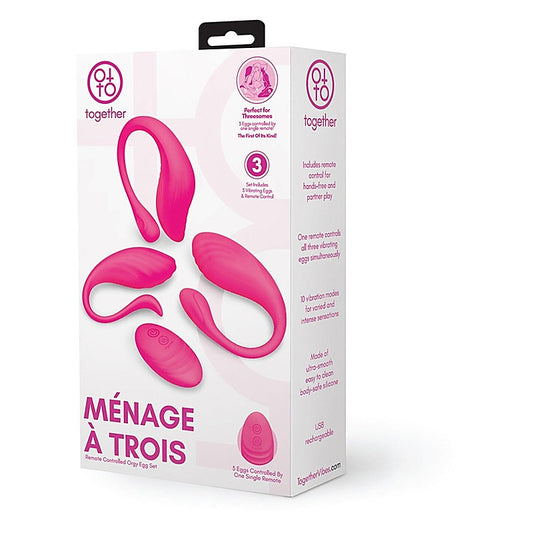 Menage A Trois Remote Control Orgy Egg Set by Together