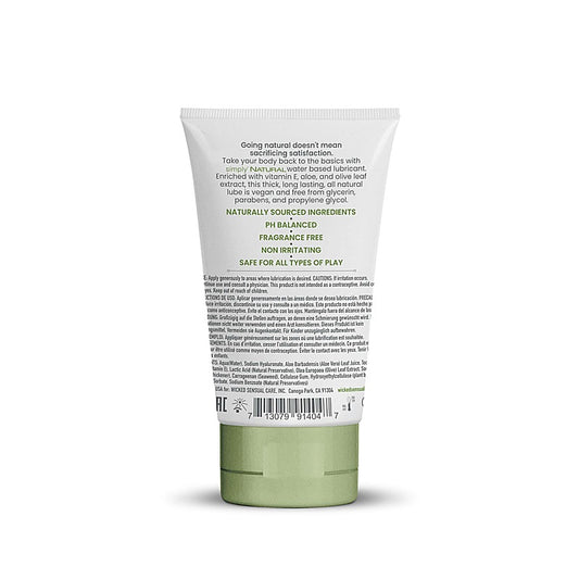 Simply Natural Water Based Lubricant by Wicked Sensual Care