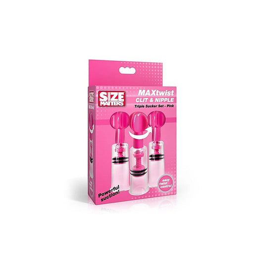 MAXtwist Clit Nipple Sucker 3 Pc Set by XR Brands