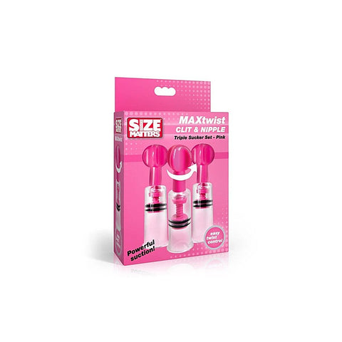 MAXtwist Clit Nipple Sucker 3 Pc Set by XR Brands