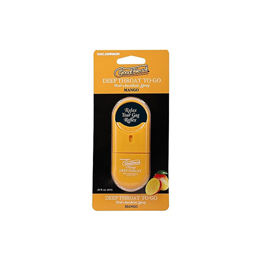 GoodHead To-Go Deep Throat Spray Mango 9ml by Doc Johnson