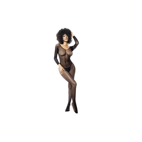 Long Sleeve Fishnet Full Bodystocking OS by Mapale