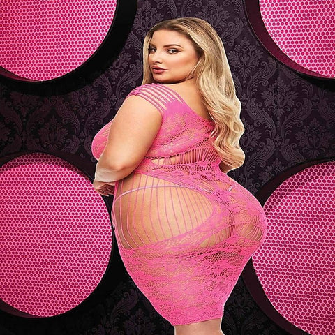 Lapdance Lingerie Lace Cut Out Sexy Mini Dress - Teddies and Bodysuits