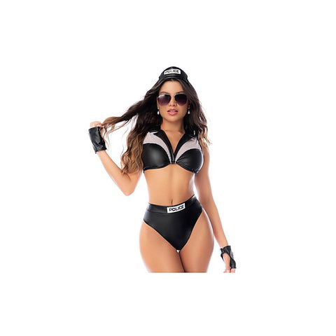 4 Piece Sexy Womens Police Costume by Mapale