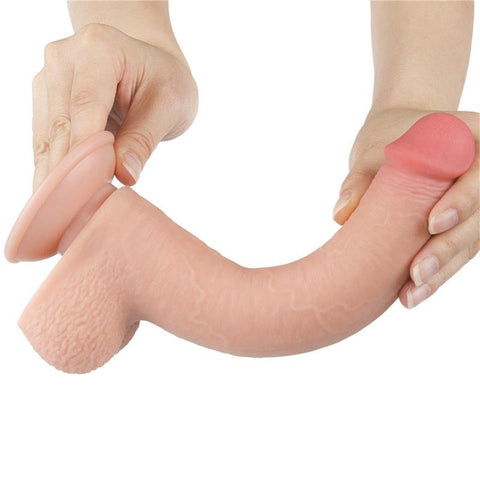 9 Inch Sliding Skin Realistic TPE Dong by Lovetoy - Realistic Dildos