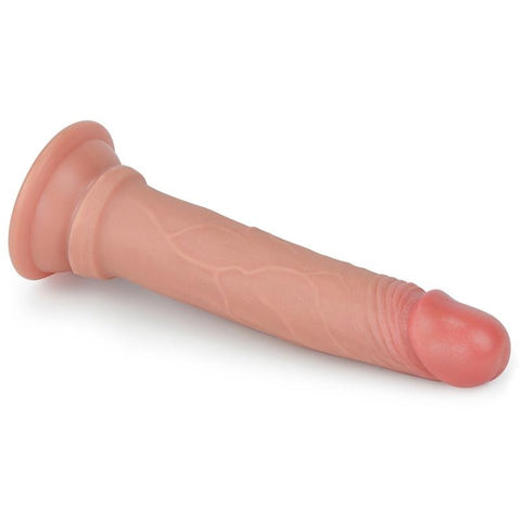 7 Inch Dual Layer Platinum Silicone Cock by Lovetoy - Realistic Dildos