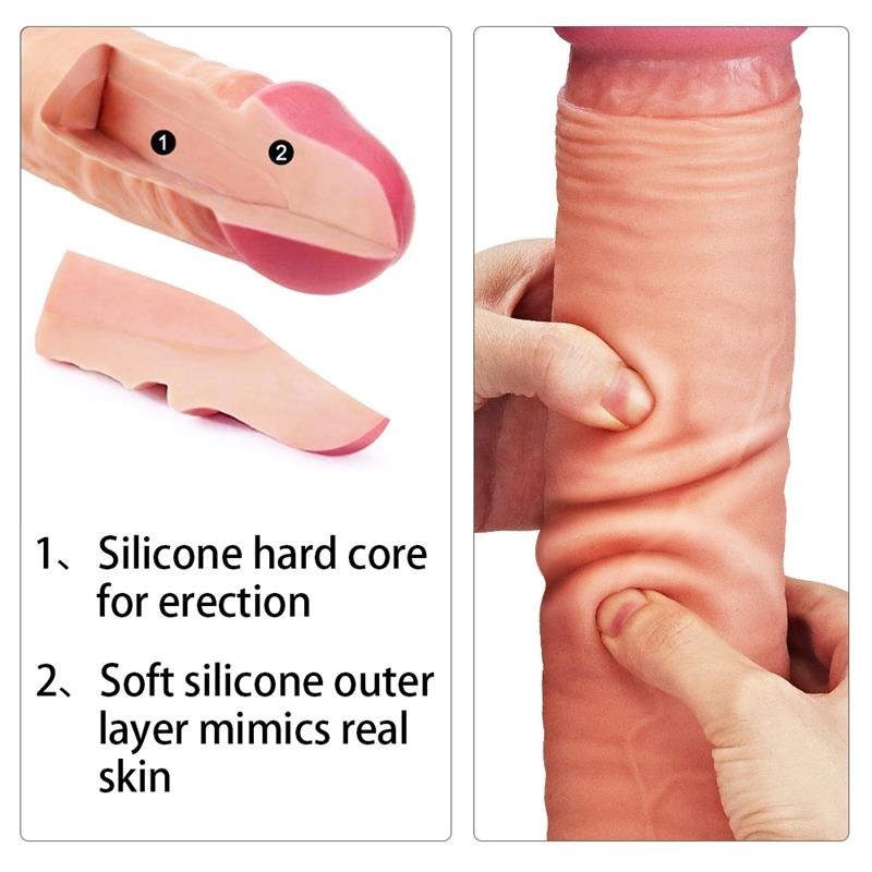 12 Inch Dual Layer Harness Compatible Cock by Lovetoy - Realistic Dildos
