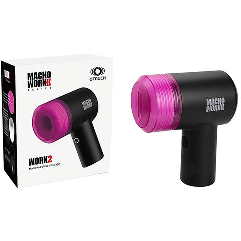 MACHO WORK 2 Multi Function Glans Massager by Shots Toys - Penis Pumps And Stretchers