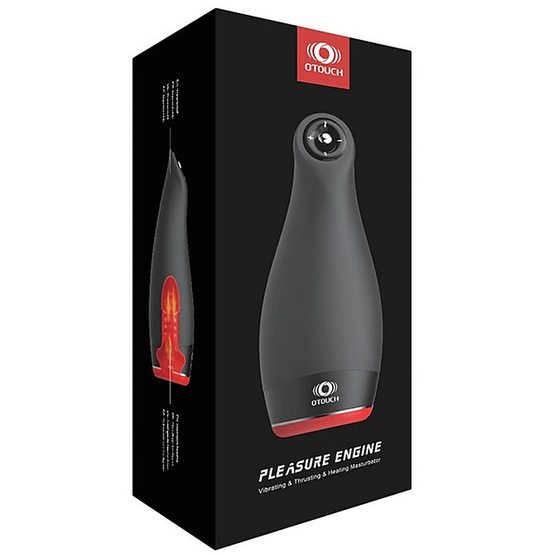 PLEASURE ENGINE Thrusting Heated Masturbator by Shots Toys - Masturbators and Strokers