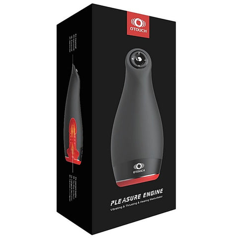 PLEASURE ENGINE Thrusting Heated Masturbator by Shots Toys - Masturbators and Strokers