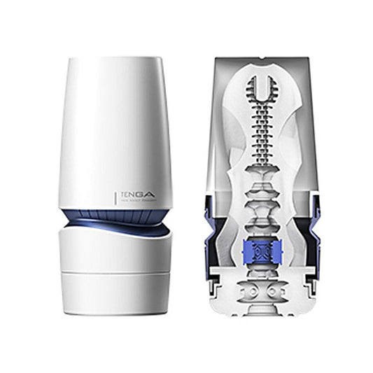 Aero Cobalt Ring 10 Level Vacuum Stroker by Tenga