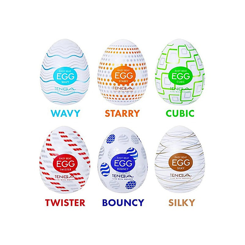 Egg Variety Pack Standard Textured Strokers by Tenga - Masturbators and Strokers