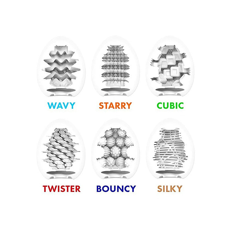 Egg Variety Pack Standard Textured Strokers by Tenga - Masturbators and Strokers