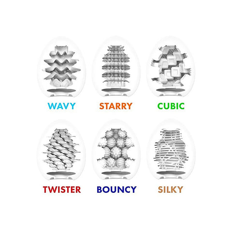 Egg Variety Pack Standard Textured Strokers by Tenga - Masturbators and Strokers