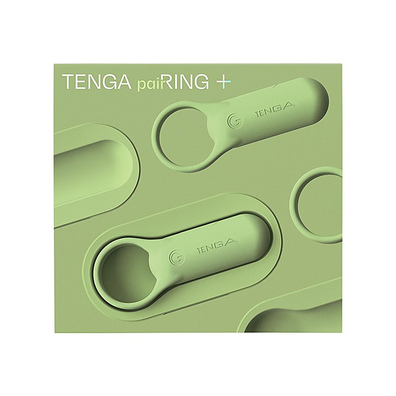 Pairing+ 9 Mode Powerful Vibrating Cock Ring by Tenga - Vibrating Cock Rings