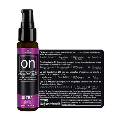 On ULTRA Water Based Clitoral Arousal Gel by Sensuva On - Water Based Lubes