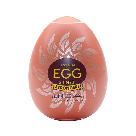 Egg Shiny II Firm Edge Textured Stroker by Tenga