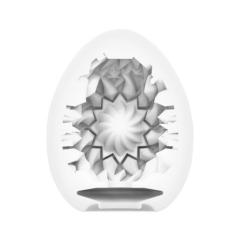 Egg Shiny II Firm Edge Textured Stroker by Tenga - Masturbators and Strokers