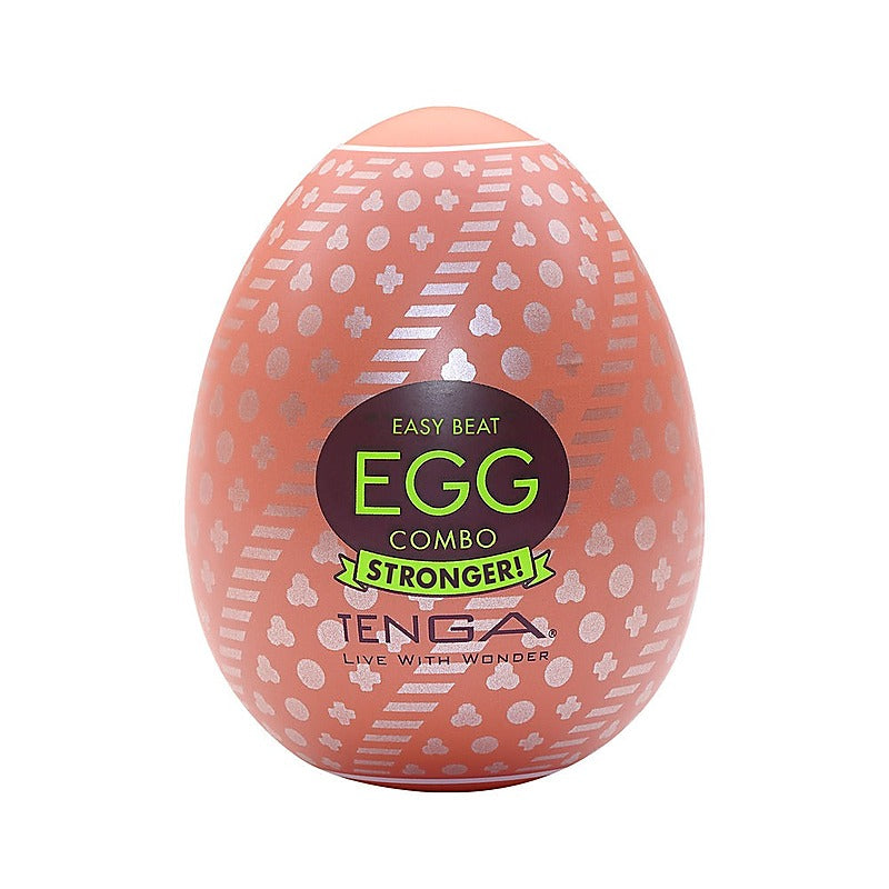 Egg Combo Spiral Ribbed Male Stroker by Tenga - Masturbators and Strokers