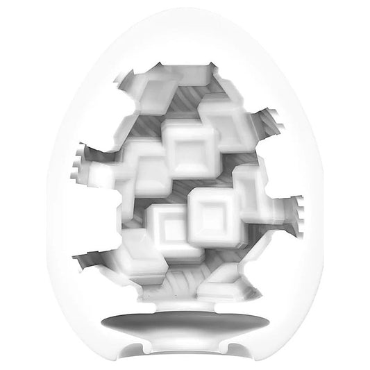Egg Cubic Spiral Cube Textured Stroker by Tenga