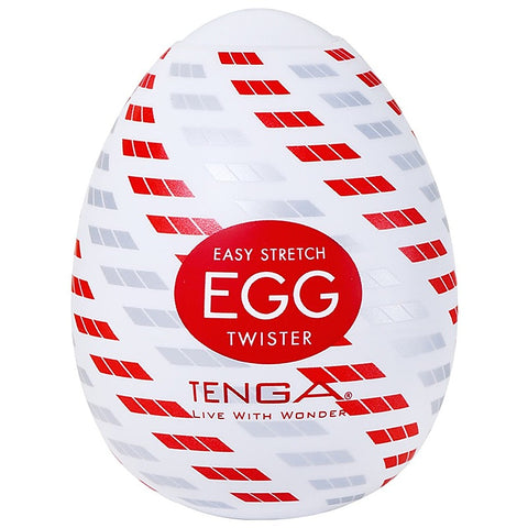 Egg Twister 180 Degree Spiral Rib Stroker by Tenga