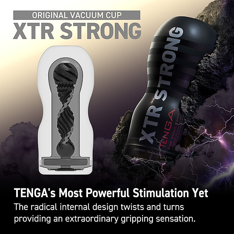 Original Vacuum Cup Extra Strong Masturbator by Tenga - Masturbators and Strokers