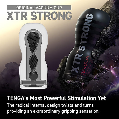 Original Vacuum Cup Extra Strong Masturbator by Tenga - Masturbators and Strokers