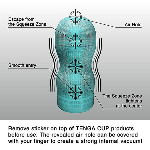 Original Vacuum Cup Extra Strong Masturbator by Tenga - Masturbators and Strokers
