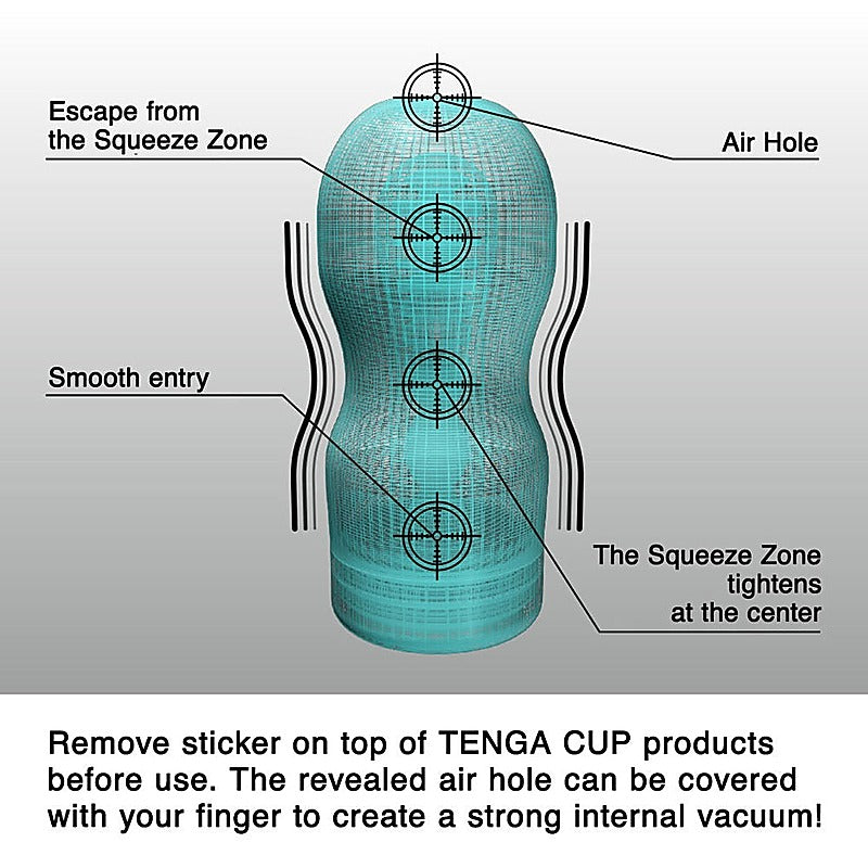 Original Vacuum Cup Extra Gentle Masturbator by Tenga - Masturbators and Strokers