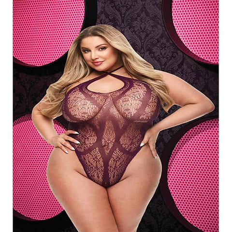 Criss Cross Lacey Womens Teddy by Xgen Products - Teddies and Bodysuits