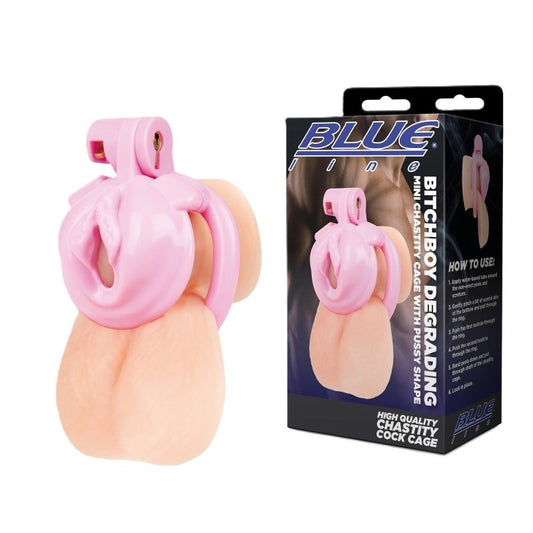 Bitchboy Degrading Mini Chastity Cage by Electric EEL Inc